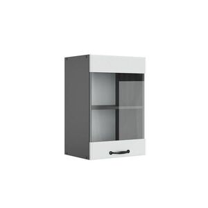 Vicco SKLENĚNÁ KUCHYŇSKÁ SKŘÍŇKA R-Line Bílý venkovský dům 40 cm obraz