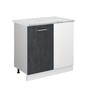 Vicco ROHOVÁ SKŘÍŇKA R-Line Černý beton 86 cm PD Mramor obraz