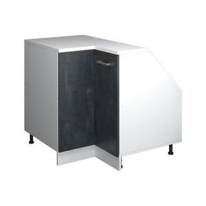 Vicco ROHOVÁ KUCHYŇSKÁ SKŘÍŇKA POD ŠIKMOU STŘECHU R-Line Černý beton 75.6 cm s 1 dveřmi, korpus skříně hloubka 60 cm obraz