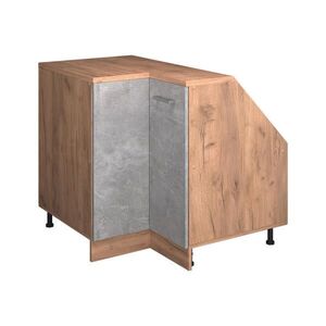 Vicco ROHOVÁ KUCHYŇSKÁ SKŘÍŇKA POD ŠIKMOU STŘECHU R-Line Beton 75.6 cm s 1 dveřmi, korpus skříně hloubka 60 cm obraz