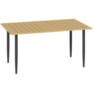 Outsunny ZAHRADNÍ STŮL obdélníkový 150/90/73 cm hnědý obraz