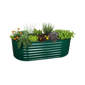 Relaxdays VYVÝŠENÝ ZÁHON Zelený pozinkovaný kov 200 cm obraz