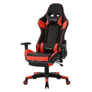 ML-DESIGN HERNÍ židle z umělé kůže, černá-červená obraz