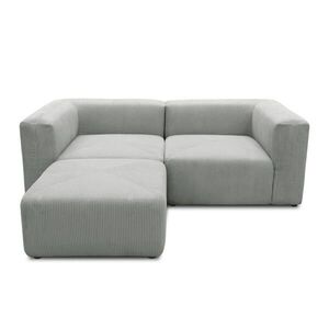 MID.YOU ROHOVÁ SEDAČKA, textil, světle šedá obraz