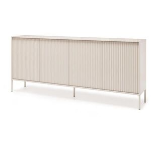 Beautysofa KOMODA Noto se 4 dvířky a drážkovanými čely, 200 cm obraz