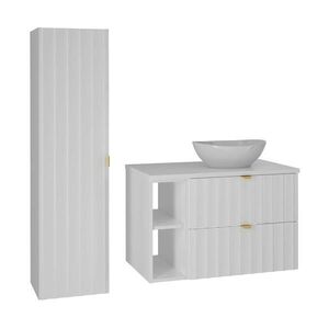 Petits-meubles KOUPELNOVÝ NÁBYTEK 80.6cm Lexa 2er-Set Bílá obraz