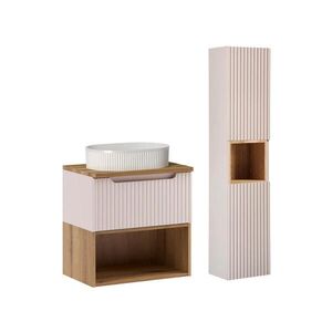 Petits-meubles KOUPELNOVÝ NÁBYTEK 60.4cm Riva 2er-Set Kašmír obraz