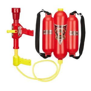 Relaxdays VODNÍPISTOLE Červená žlutá černá hasičský batoh 2, 5 l obraz