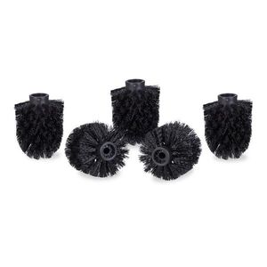Relaxdays HLAVICE Černá 5-ks plast závit 9, 5 mm obraz