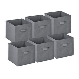 Relaxdays KRABICE Světle šedá 6-ks-set skládací obraz