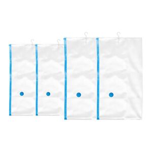 Relaxdays VAKY Transparentní modré vakuové na oblečení Sada-4 ks plast k zavěšení 70x140 cm obraz