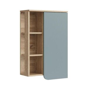 Vicco SKŘÍŇKA DO KOUPELNY Karen Sonoma/modrá 50 x 75 cm s dveřmi a otevřenými přihrádkami obraz