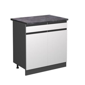Vicco SPODNÍ SKŘÍŇKA KUCHYŇSKÉ LINKY R-Line Bílá 80 cm , PD Antracit obraz