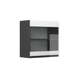Vicco SKLENĚNÁ KUCHYŇSKÁ SKŘÍŇKA R-Line Bílá 60 cm Tvar J obraz