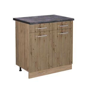Vicco SPODNÍ SKŘÍŇKA KUCHYŇSKÉ LINKY R-Line Řemeslný dub 80 cm , PD Antracit obraz
