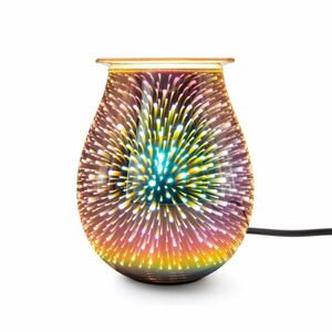 AROMALAMPA Stříbrná vícebarevná elektrická 16x21 cm obraz