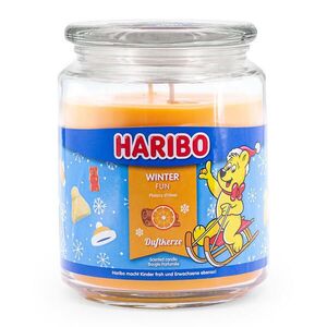 VONNÁ SVÍČKA Transparentní ve skle Winter Fun dvojitý knot 510 g obraz