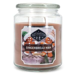 VONNÁ SVÍČKA Vícebarevná Gingerbread Man ve skle 100 h obraz