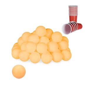 Relaxdays MÍČKY Orange 48ks-Set plast 38 mm obraz