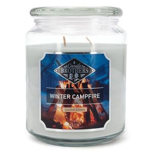 VONNÁ SVÍČKA Vícebarevná Winter Campfire ve skle 100 h obraz