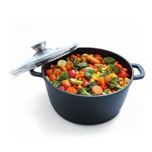 Relaxdays DUSÍCÍ HRNEC Černá stříbrná litý hliník skleněná poklice Ø 32 cm obraz
