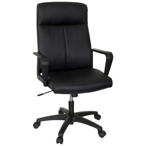 MID.YOU OTOČNÁ ŽIDLE, vzhled kůže, černá obraz