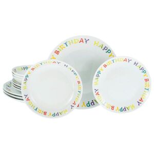 Creatable JÍDELNÍ SOUPRAVA Happy Birthday, Tellerset 12-tlg 12dílné obraz