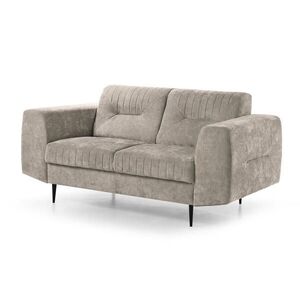 Beautysofa POHOVKA Venezia 2místná s kovovými nohami, béžová, 233 cm obraz