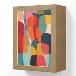 OnlyWow NÁSTĚNNÁ LAMPA Tvary - barevné - abstraktní - letadla 15x20 cm obraz