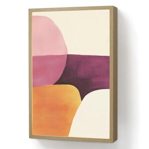 OnlyWow NÁSTĚNNÁ LAMPA S AKUMULÁTOREM Tvary - abstraktní - barevné 40x60 cm obraz