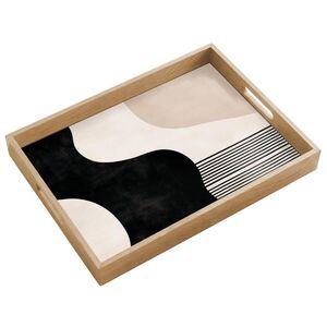 OnlyWow SERVÍROVACÍ PODNOS Abstraktní - Japonské - Béžové - Moderní 50x35 cm obraz