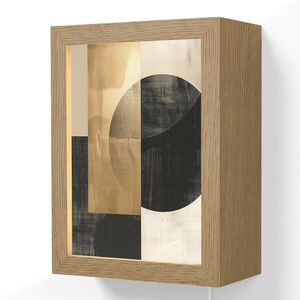 OnlyWow NÁSTĚNNÁ LAMPA Abstraktní - Moderní - Černá - Zlatá 15x20 cm obraz