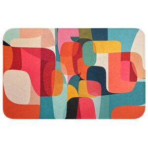 OnlyWow KOUPELNOVÁ PŘEDLOŽKA Tvary - barevné - abstraktní - letadla 80x50 cm obraz