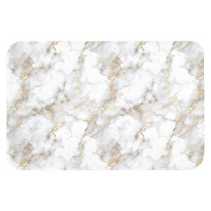 OnlyWow WC PŘEDLOŽKA Zlaté žilky - Mramor - Bílý 60x40 cm obraz