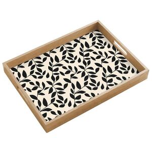OnlyWow SERVÍROVACÍ PODNOS Elegantní - vzorované - černé - béžové 50x35 cm obraz