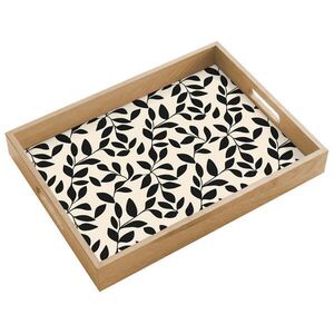 OnlyWow SERVÍROVACÍ PODNOS Elegantní - vzorované - černé - béžové 40x30 cm obraz