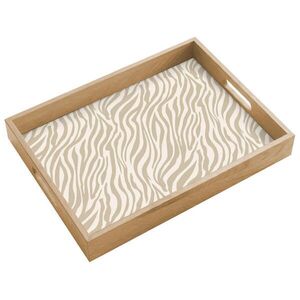 OnlyWow SERVÍROVACÍ PODNOS Zebra - vzor - béžová 40x30 cm obraz