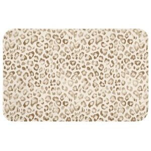 OnlyWow KOUPELNOVÁ PŘEDLOŽKA Leopard - Classic - Béžová 80x50 cm obraz