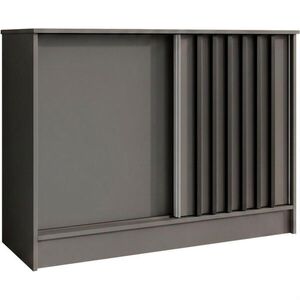 Beautysofa KOMODA Horizon se 2 posuvnými dveřmi, grafit, 100 cm obraz