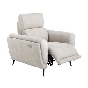 Beautysofa RELAXAČNÍ KŘESLO Comfort s elektrickým polohováním a nastavitelnou opěrkou hlavy, béžová obraz