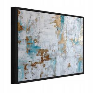 Wallarena ZARÁMOVANÉ obrazy mramor abstraktní šedá 60x40 cm obraz