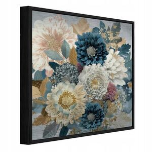 Wallarena ZARÁMOVANÉ obrazy květiny pivoňky modré 50x50 cm obraz