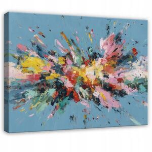 Wallarena OBRAZ na plátně abstraktní barvy modré 120x80 cm obraz