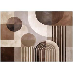Wallarena FOTOTAPETA Art Deco Abstraktní Hnědá 250x175 cm obraz