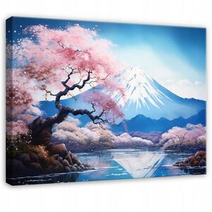 Wallarena PLÁTNO Volcano Fiji Blue 120x80 cm obraz