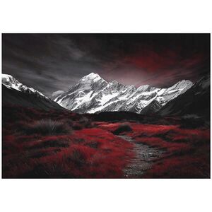 Wallarena FOTOTAPETA Hory Příroda Černá 400x280 cm obraz