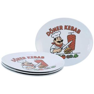 Creatable SADA TALÍŘŮ NA GRILOVÁNÍ porcelán keramika 4dílné 30 cm obraz