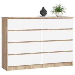 RAUMHIRSCH FURNITURE KOMODA dub Sonoma, bílá 99/138/40 obraz