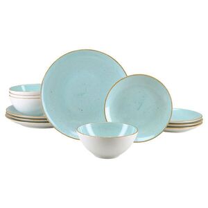 Creatable JÍDELNÍ SOUPRAVA Vintage Nature Aqua 12dílné obraz