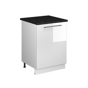 Vicco SPODNÍ SKŘÍŇKA KUCHYŇSKÉ LINKY Fame-Line, Bílá vysoký lesk/Bílá, 60 cm 1 dvířka s pracovní deskou obraz